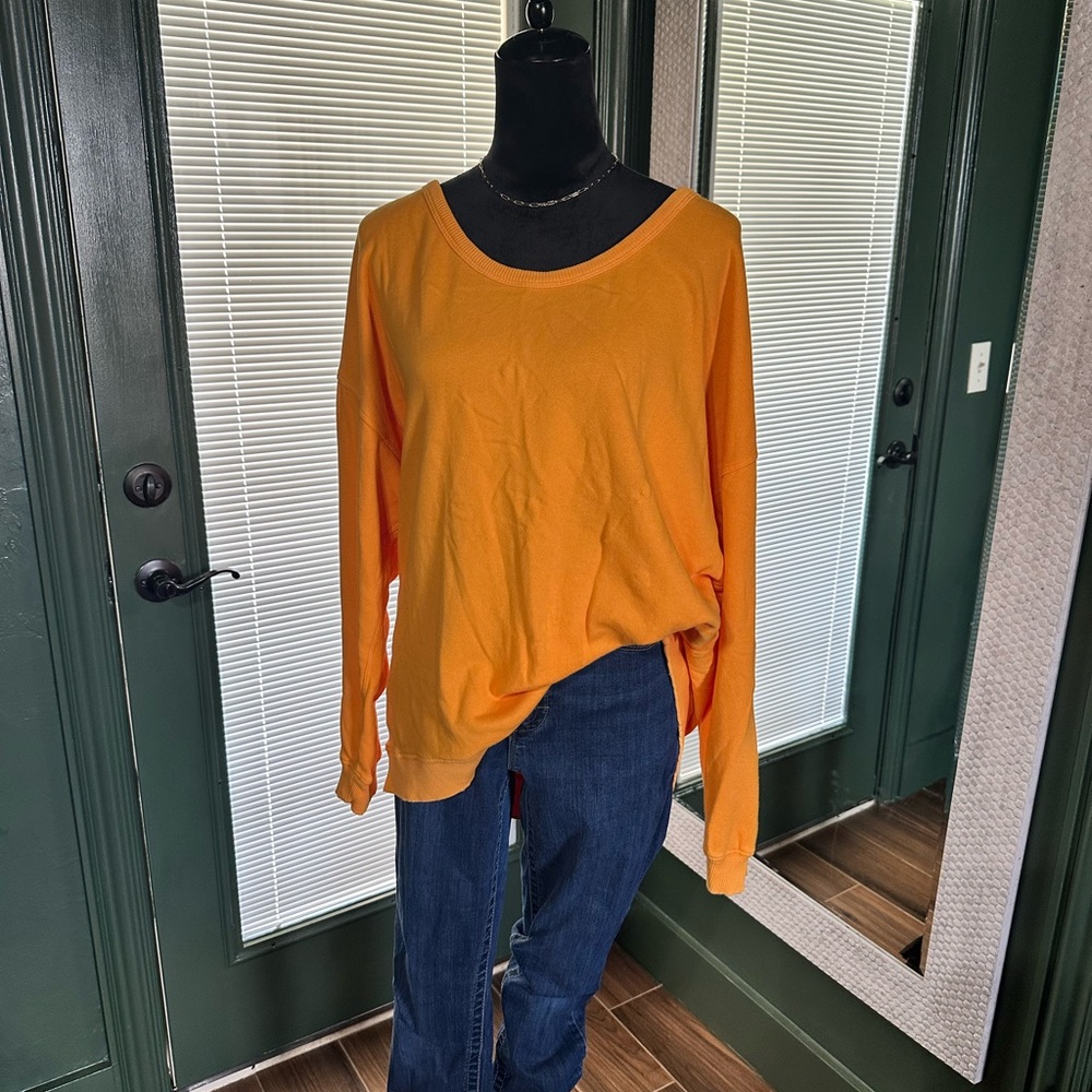 Aerie Vibrant Orange Knit Top